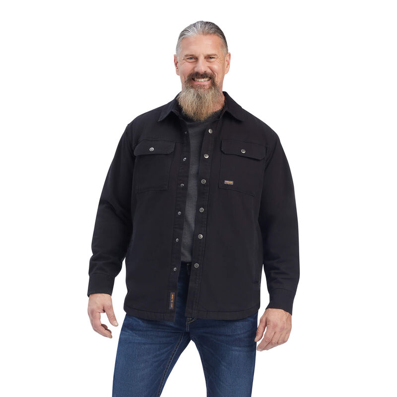 Ariat Rebar Classic Canvas Shirt - Miesten Mustat Takki ( YRIJAU-694 )